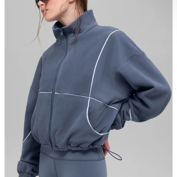 ALO Yoga Bluestone Fleece Jacket - Picture 4 of 5